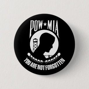 Badge Rond 5 Cm Bouton de MIA de prisonnier de guerre