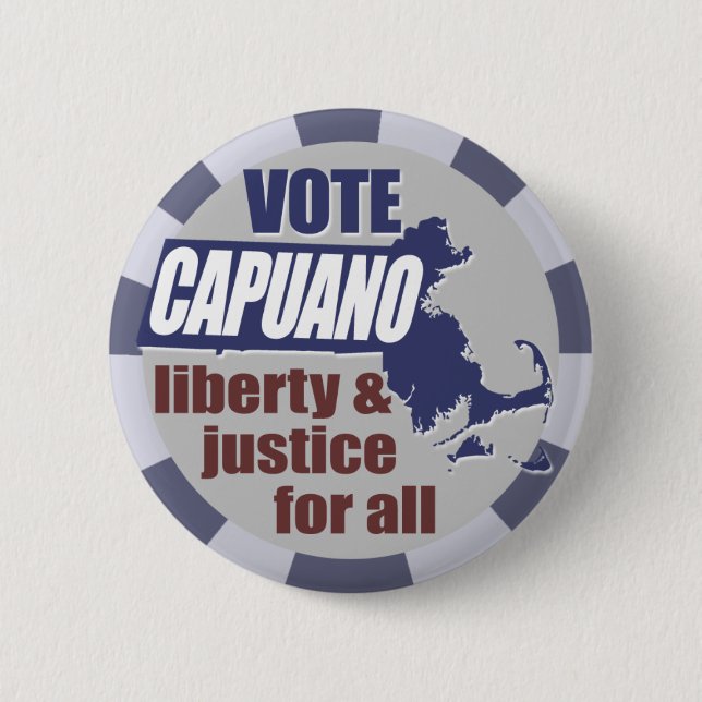 Badge Rond 5 Cm Bouton de Mike Capuano de vote (Devant)