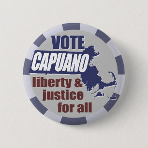 Badge Rond 5 Cm Bouton de Mike Capuano de vote