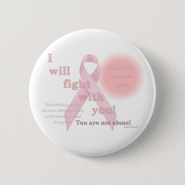 Badge Rond 5 Cm Bouton de milieu de Cancer (Devant)