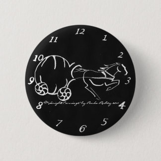 Badge Rond 5 Cm Bouton de minuit de noir de chariot