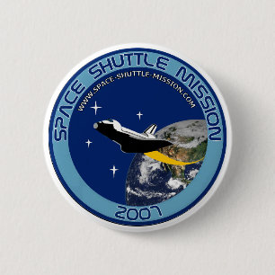 Badge Rond 5 Cm Bouton de mission de navette spatiale #1