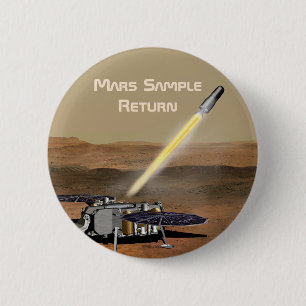 Badge Rond 5 Cm Bouton de mission de retour d'échantillon Mars