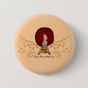 Badge Rond 5 Cm Bouton de "Mlle Anastasia"