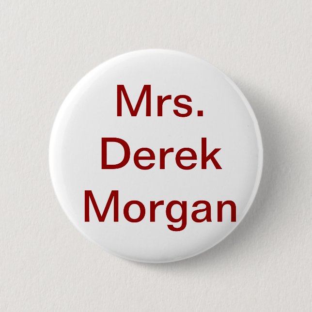 Badge Rond 5 Cm "Bouton de Mme Derek Morgan' (Devant)
