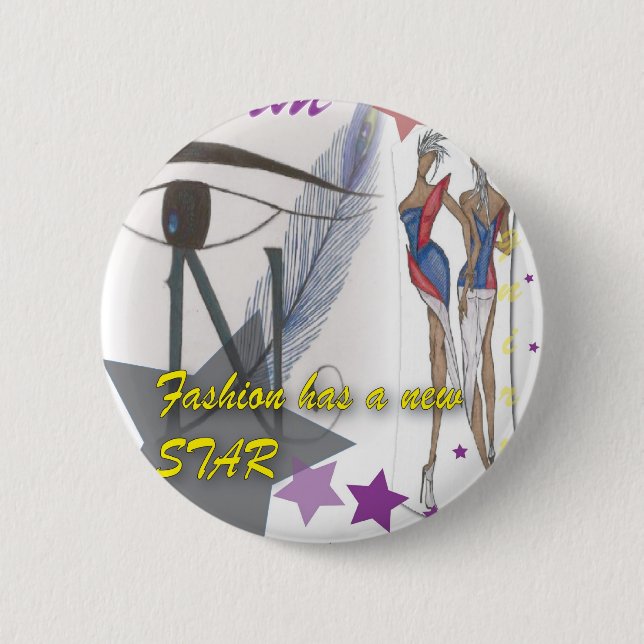 Badge Rond 5 Cm Bouton de mode (Devant)