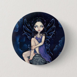Badge Rond 5 Cm Bouton "de morelle merveilleuse"