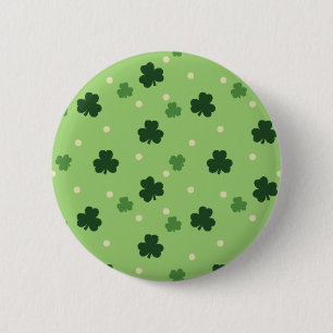 Badge Rond 5 Cm Bouton de motif de shamrock