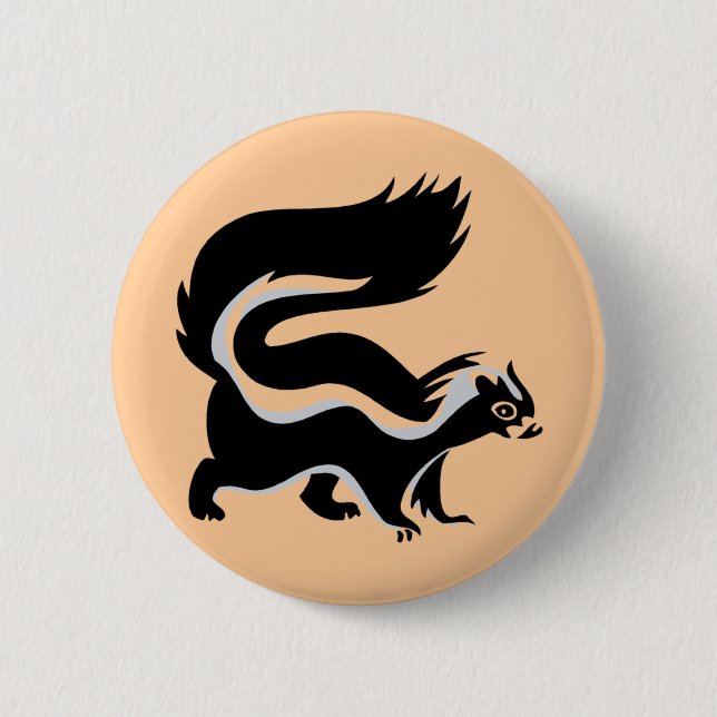 Badge Rond 5 Cm bouton de mouffette (Devant)