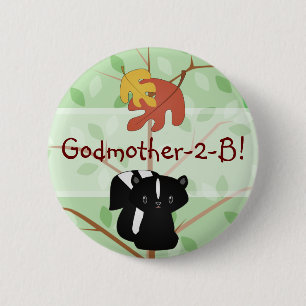 Badge Rond 5 Cm Bouton de mouffette de région boisée