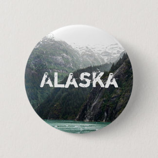 Badge Rond 5 Cm Bouton de Mountainscape