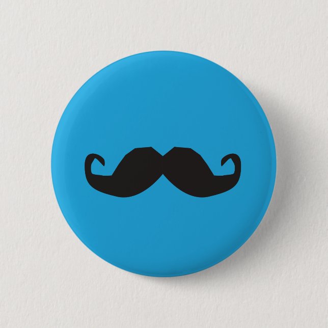 Badge Rond 5 Cm Bouton de moustache (Devant)