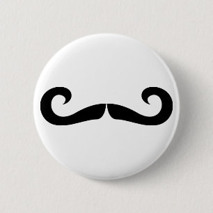 Badge Rond 5 Cm Bouton de moustache