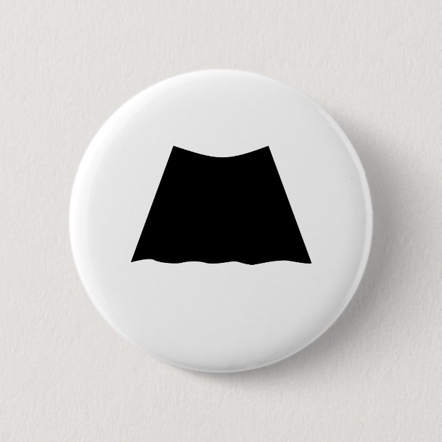 Badge Rond 5 Cm Bouton de moustache (Devant)