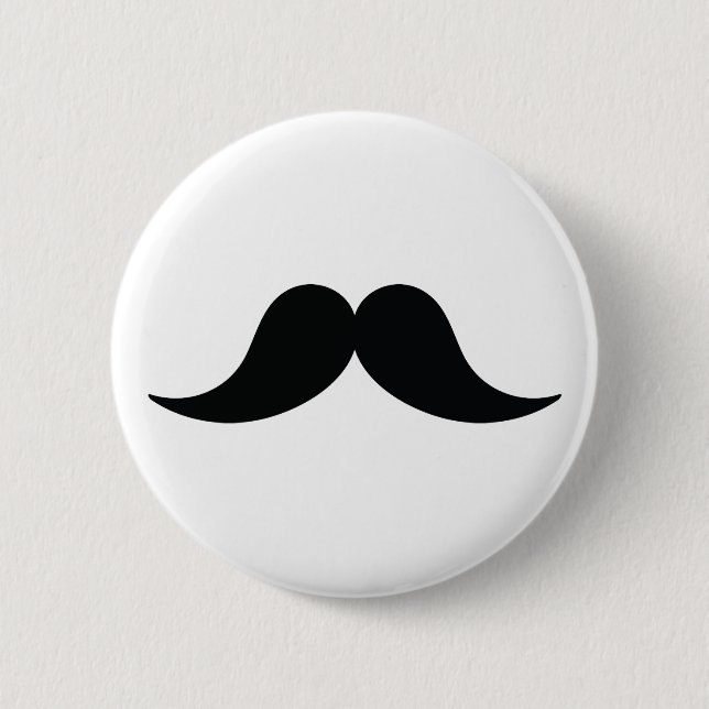 Badge Rond 5 Cm Bouton de moustache (Devant)