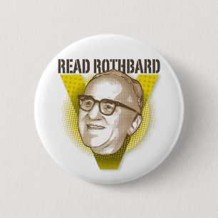 Badge Rond 5 Cm Bouton de Murray Rothbard