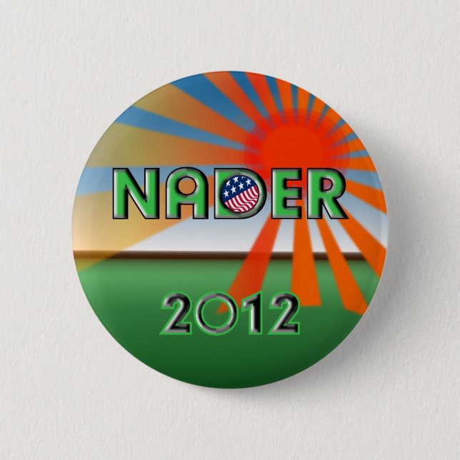 Badge Rond 5 Cm Bouton de Nader 2012 (Devant)