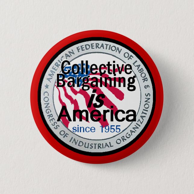 Badge Rond 5 Cm Bouton de négociation collective (Devant)