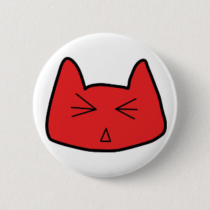 Badge Rond 5 Cm Bouton de Neko