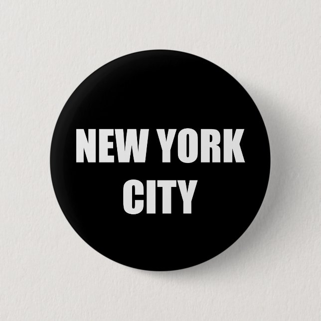 Badge Rond 5 Cm Bouton de New York (Devant)