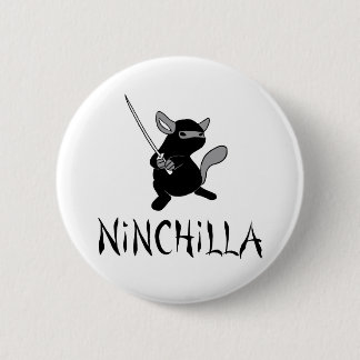 Badge Rond 5 Cm Bouton de Ninchilla de chinchilla