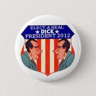 Badge Rond 5 Cm Bouton de Nixon 2012