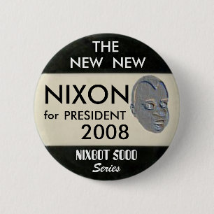 Badge Rond 5 Cm Bouton de Nixon NixBot