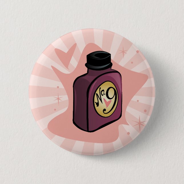 Badge Rond 5 Cm Bouton de no. 9 de philtre d'amour (Devant)