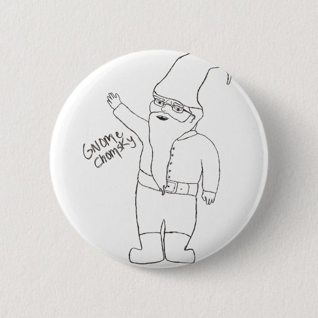 Badge Rond 5 Cm Bouton de Noam Chomsky (Devant)