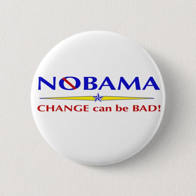 Badge Rond 5 Cm Bouton de NOBAMA (Devant)