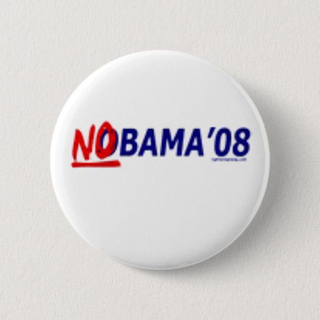 Badge Rond 5 Cm Bouton de Nobama 08 (Devant)