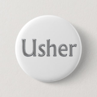 Badge Rond 5 Cm Bouton de noce d'Usher