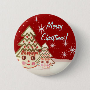 Badge Rond 5 Cm Bouton de Noël le plus fin - Jamais