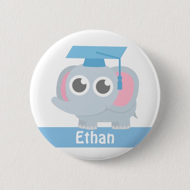 Badge Rond 5 Cm Bouton de nom de remise de diplôme de l'école pour (Devant)