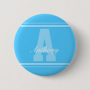 Badge Rond 5 Cm Bouton de nom de typographie personnalisée