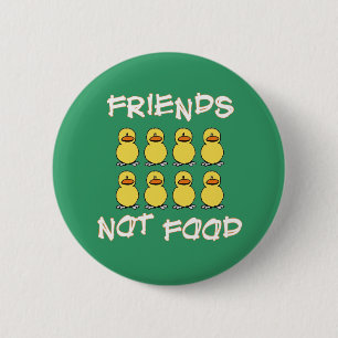 Badge Rond 5 Cm Bouton de nourriture d'amis pas