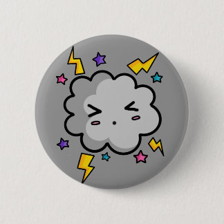 Badge Rond 5 Cm Bouton de nuage