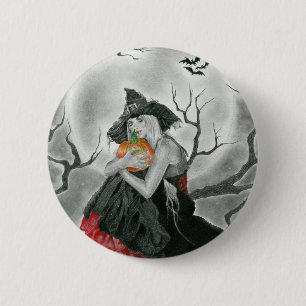 Badge Rond 5 Cm bouton de nuit de Halloween