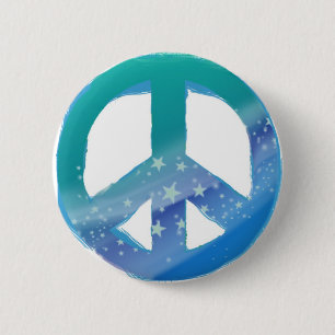 Badge Rond 5 Cm Bouton de paix