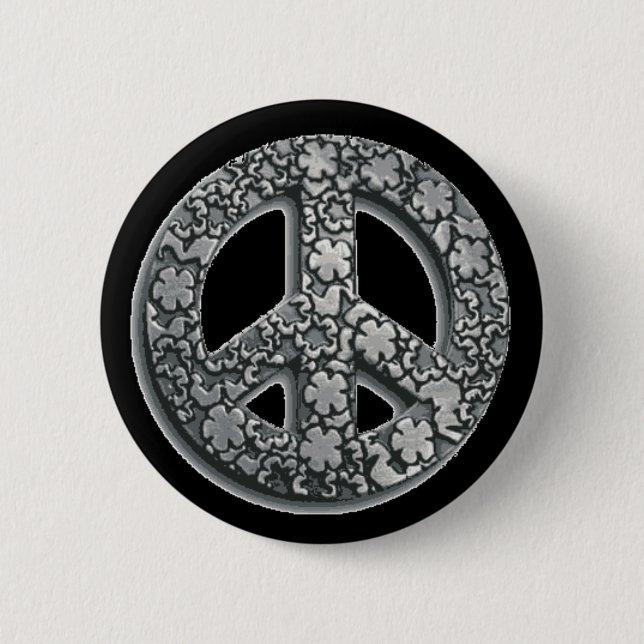 Badge Rond 5 Cm Bouton de paix (Devant)