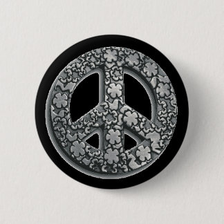 Badge Rond 5 Cm Bouton de paix