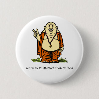 Badge Rond 5 Cm Bouton de paix de Bouddha