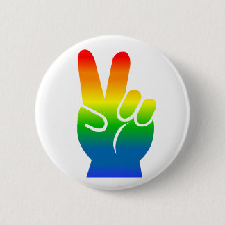 Badge Rond 5 Cm Bouton de paix de gay pride