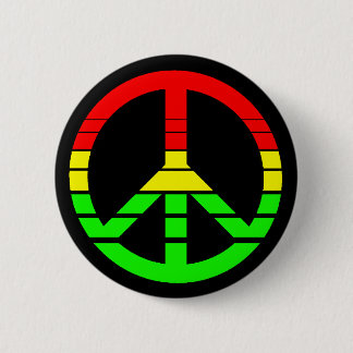 Badge Rond 5 Cm Bouton de paix de Rasta
