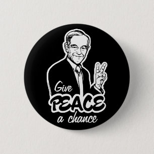 Badge Rond 5 Cm Bouton de paix de Ron Paul