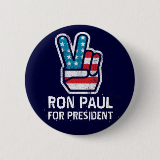 Badge Rond 5 Cm Bouton de paix de Ron Paul