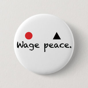Badge Rond 5 Cm Bouton de paix de salaire
