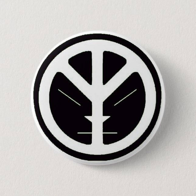 Badge Rond 5 Cm Bouton de PAIX du nuage XI (Devant)