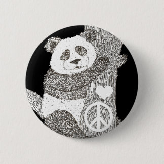 Badge Rond 5 Cm Bouton de panda