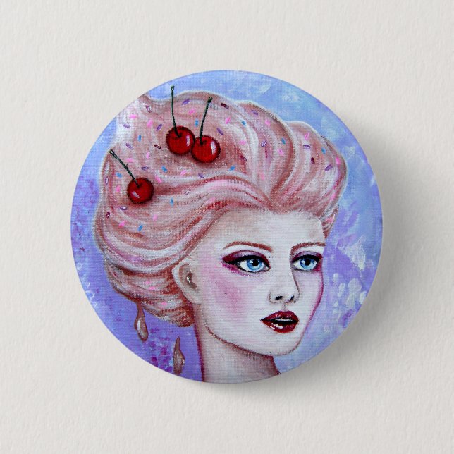 Badge Rond 5 Cm Bouton de parfait de Susie (Devant)